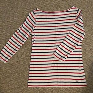 VV Boat neck 3/4 length sleeved tee